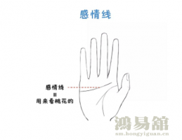 男人手相感情线 